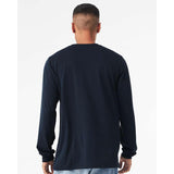 3513 BELLA + CANVAS Triblend Long Sleeve Tee Solid Navy Triblend