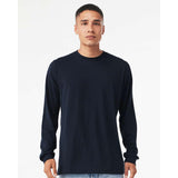 3513 BELLA + CANVAS Triblend Long Sleeve Tee Solid Navy Triblend