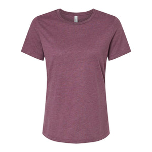 6400CVC BELLA + CANVAS Women’s Relaxed Fit Heather CVC Tee Heather Maroon