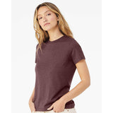 6400CVC BELLA + CANVAS Women’s Relaxed Fit Heather CVC Tee Heather Maroon