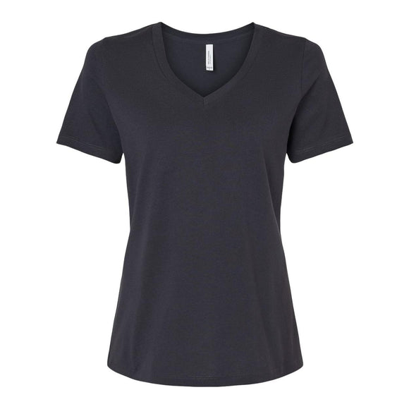 6405 BELLA + CANVAS Women’s Relaxed Jersey V-Neck Tee Dark Grey