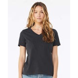 6405 BELLA + CANVAS Women’s Relaxed Jersey V-Neck Tee Dark Grey