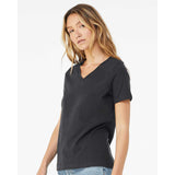 6405 BELLA + CANVAS Women’s Relaxed Jersey V-Neck Tee Dark Grey