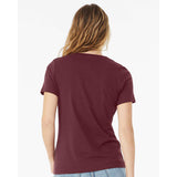 6405 BELLA + CANVAS Women’s Relaxed Jersey V-Neck Tee Maroon