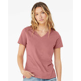 6405 BELLA + CANVAS Women’s Relaxed Jersey V-Neck Tee Mauve