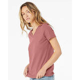 6405 BELLA + CANVAS Women’s Relaxed Jersey V-Neck Tee Mauve