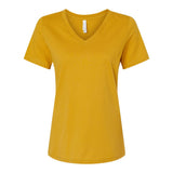 6405 BELLA + CANVAS Women’s Relaxed Jersey V-Neck Tee Mustard