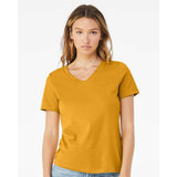 6405 BELLA + CANVAS Women’s Relaxed Jersey V-Neck Tee Mustard