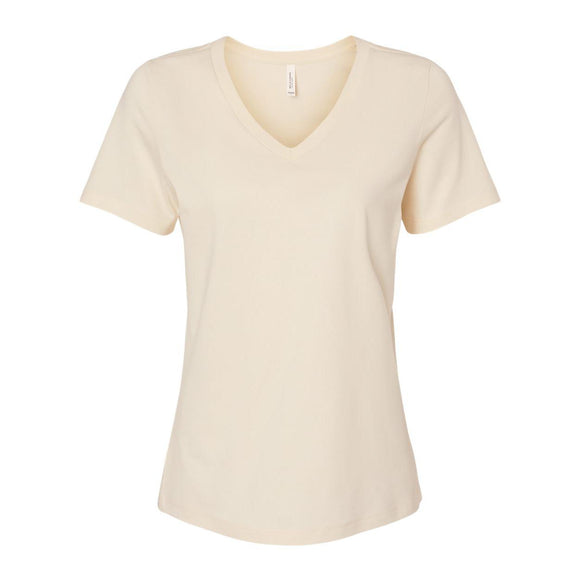 6405 BELLA + CANVAS Women’s Relaxed Jersey V-Neck Tee Natural