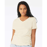 6405 BELLA + CANVAS Women’s Relaxed Jersey V-Neck Tee Natural