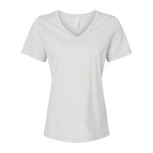 6405 BELLA + CANVAS Women’s Relaxed Jersey V-Neck Tee Silver