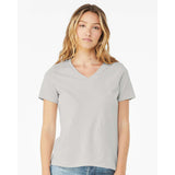 6405 BELLA + CANVAS Women’s Relaxed Jersey V-Neck Tee Silver