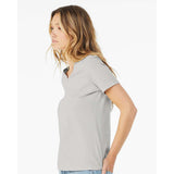 6405 BELLA + CANVAS Women’s Relaxed Jersey V-Neck Tee Silver