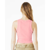 1019 BELLA + CANVAS Women's Micro Rib Racer Tank Solid Pink Blend