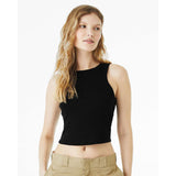 1019 BELLA + CANVAS Women's Micro Rib Racer Tank Solid Black Blend