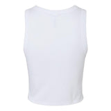 1019 BELLA + CANVAS Women's Micro Rib Racer Tank Solid White Blend