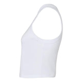 1019 BELLA + CANVAS Women's Micro Rib Racer Tank Solid White Blend