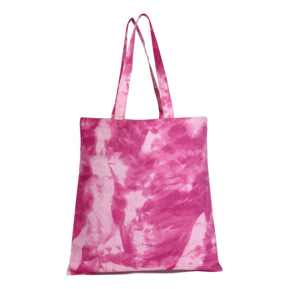 TD800 Q-Tees Tie-Dyed Canvas Bag Pink Lady