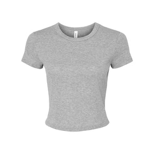 1010 BELLA + CANVAS Women's Micro Rib Baby Tee Athletic Heather