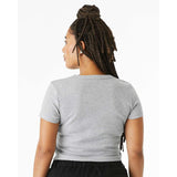 1010 BELLA + CANVAS Women's Micro Rib Baby Tee Athletic Heather