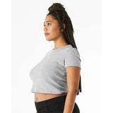 1010 BELLA + CANVAS Women's Micro Rib Baby Tee Athletic Heather