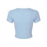 1010 BELLA + CANVAS Women's Micro Rib Baby Tee Solid Baby Blue Blend