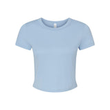 1010 BELLA + CANVAS Women's Micro Rib Baby Tee Solid Baby Blue Blend