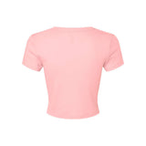 1010 BELLA + CANVAS Women's Micro Rib Baby Tee Solid Pink Blend