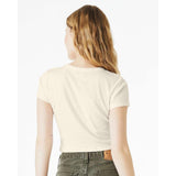 1010 BELLA + CANVAS Women's Micro Rib Baby Tee Solid Natural Blend