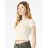 1010 BELLA + CANVAS Women's Micro Rib Baby Tee Solid Natural Blend