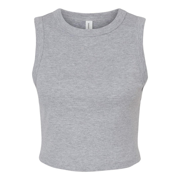 1013 BELLA + CANVAS Women's Micro Rib Muscle Crop Tank Athletic Heather