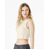 1013 BELLA + CANVAS Women's Micro Rib Muscle Crop Tank Solid Natural Blend