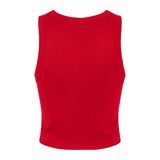 1019 BELLA + CANVAS Women's Micro Rib Racer Tank Solid Red Blend