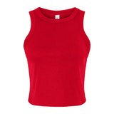 1019 BELLA + CANVAS Women's Micro Rib Racer Tank Solid Red Blend