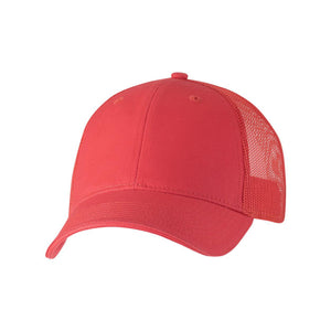 S102 Valucap Sandwich Trucker Cap Red