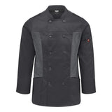 053W Chef Designs Women's Deluxe Airflow Chef Coat Charcoal