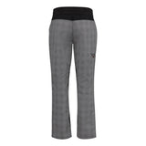 0P1W Chef Designs Women's Airflow Chef Pants Grey/ Black Plaid