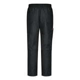 0P2M Chef Designs Airflow Chef Pants with Back Panels Black