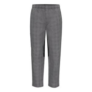 0P2M Chef Designs Airflow Chef Pants with Back Panels Grey/ Black Plaid