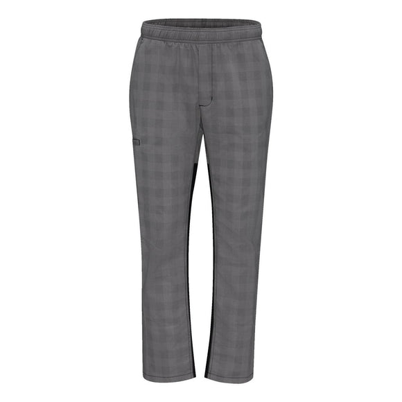 0P4M Chef Designs Airflow Chef Pants Grey/ Black Plaid