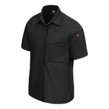 501W Chef Designs Women's Poplin Airflow Cook Shirt with OilBlok Black