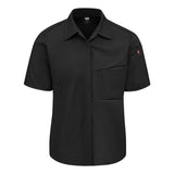 501W Chef Designs Women's Poplin Airflow Cook Shirt with OilBlok Black