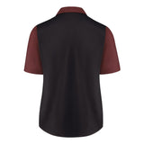 501W Chef Designs Women's Poplin Airflow Cook Shirt with OilBlok Merlot Heather/ Black