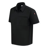 502M Chef Designs Poplin Airflow Cook Shirt with OilBlok Black