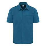 502M Chef Designs Poplin Airflow Cook Shirt with OilBlok Teal