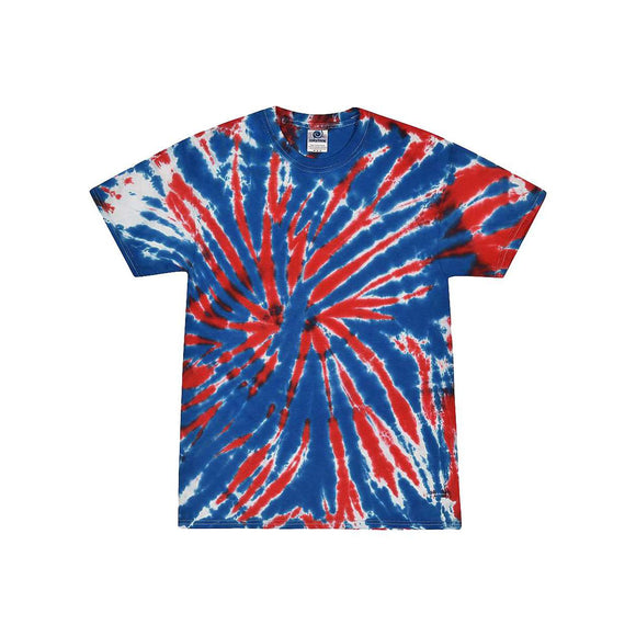 1000 Colortone Multi-Color Tie-Dyed T-Shirt Union Jack