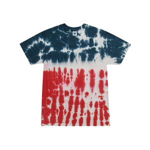 1000 Colortone Multi-Color Tie-Dyed T-Shirt Flag