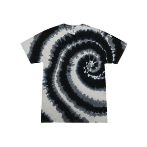 1000 Colortone Multi-Color Tie-Dyed T-Shirt Swirl Black