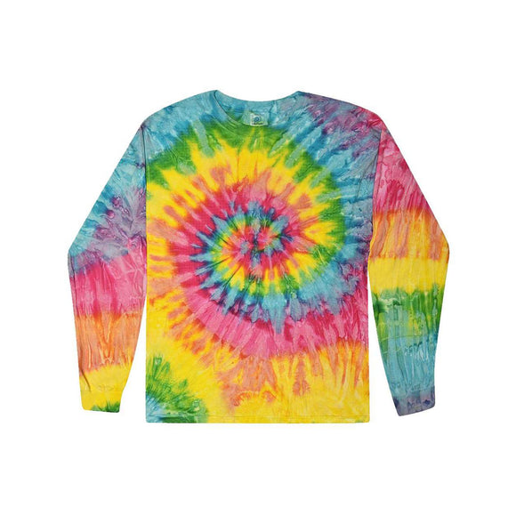 2000 Colortone Tie-Dyed Long Sleeve T-Shirt Saturn