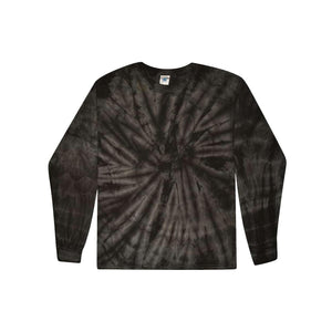 2000 Colortone Tie-Dyed Long Sleeve T-Shirt Spider Black